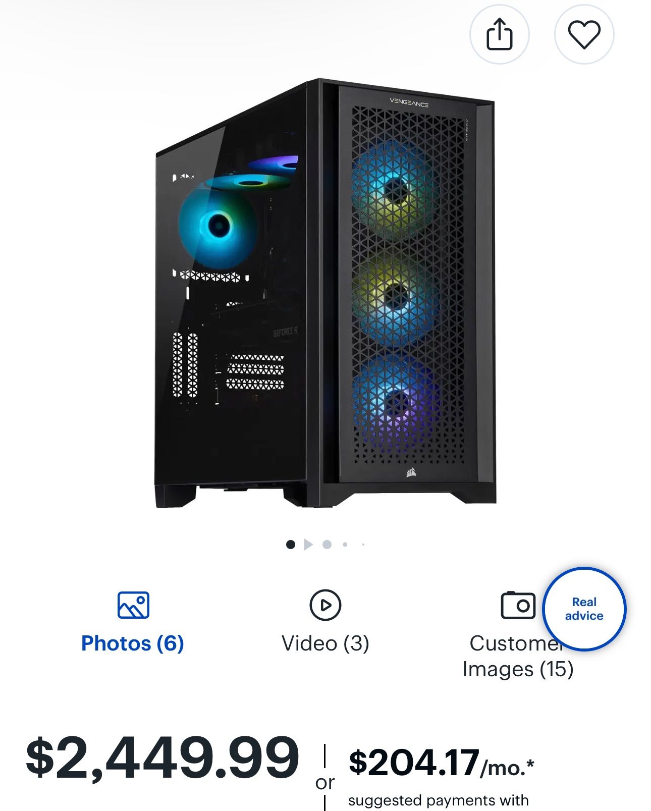 Corsair i7300 Gaming Desktop