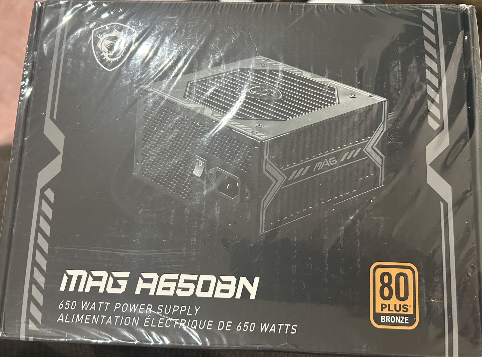 MSI MAG A650BN, Non-Modular Compact 650W Power Supply,