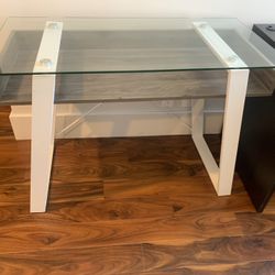 Modern Glass Desk 24”x47”