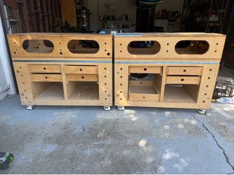 Woodworking Tool Bench and Storage