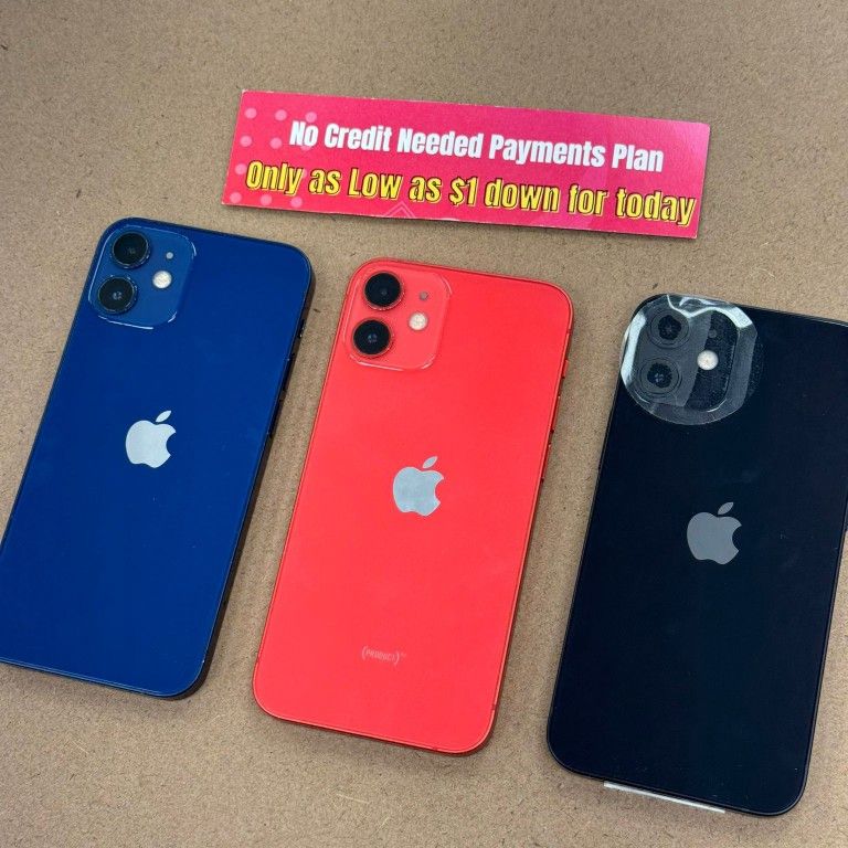 Apple Iphone 12 Mini Pay $1 DOWN AVAILABLE - NO CREDIT NEEDED