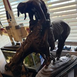 Beautiful Bronze Statue, Signed By Artist