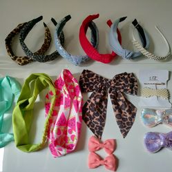 Girl Headbands Hair Bows Clips Bundle 