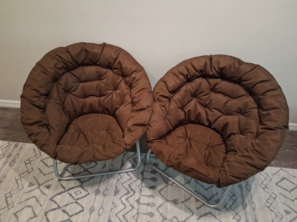 Folding Saucer (Moon) Chairs- 37" Round