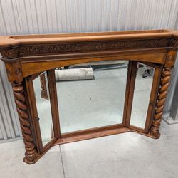 Dresser Top Mirror for Michael Amini Signature Series by Aico - Solid Wood! - Delivery Available 