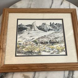 1985 Watercolor Original Signed Lila M. Carter