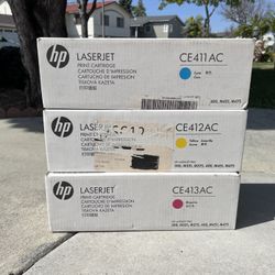 HP CE412AC Yellow CE413AC Magenta CE411AC Cyan Toner Cartridge Color LaserJet 