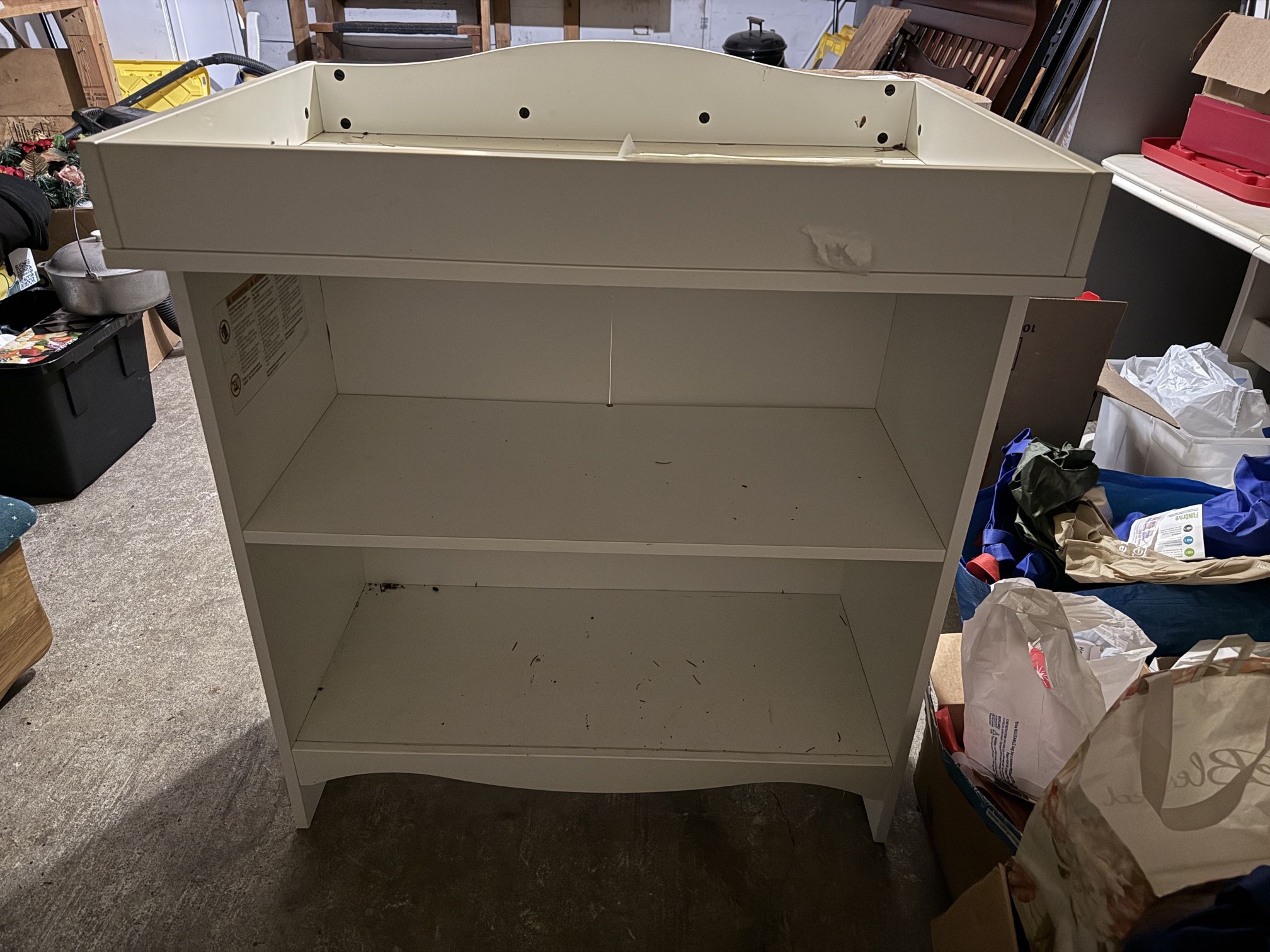Changing Table With Shelves