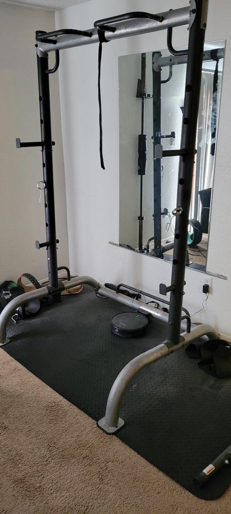 Squat Rack and Accessories 