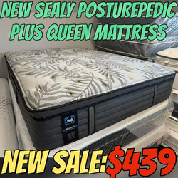 NEW SEALY POSTUREPEDIC PLUS QUEEN PILLOWTOP MATTRESS