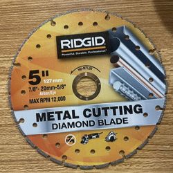 RIDGID 5 in. Turbo Rim Diamond Saw Blade