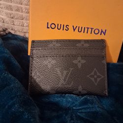 Lv Double side card holder Balck