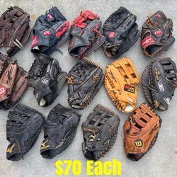 Baseball Gloves $70 Each Firm Have More Equipment Available