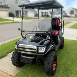 Club Car Precedent Golf Cart – Like New, 4 Seats, Red &amp; Black - Moncks Corner, SC