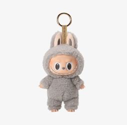 Pop Mart The Monsters Exciting Macarons Labubu Plush Pendant - Sesame Bean