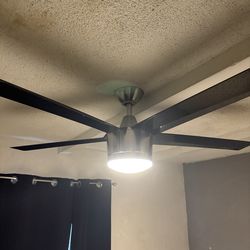 Black Ceiling Fan with remote 52” blades