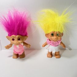 Russ Vintage russ Troll Doll 2 pieces 