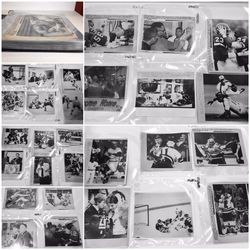 HUGE LOT of 101 VINTAGE AP News Wire Photos - Barry Sanders, Gretzky, Steinbrenner, Lawrence Taylor, Giants, Yankees, Patriots, Bruins, NCAA, MLB, N