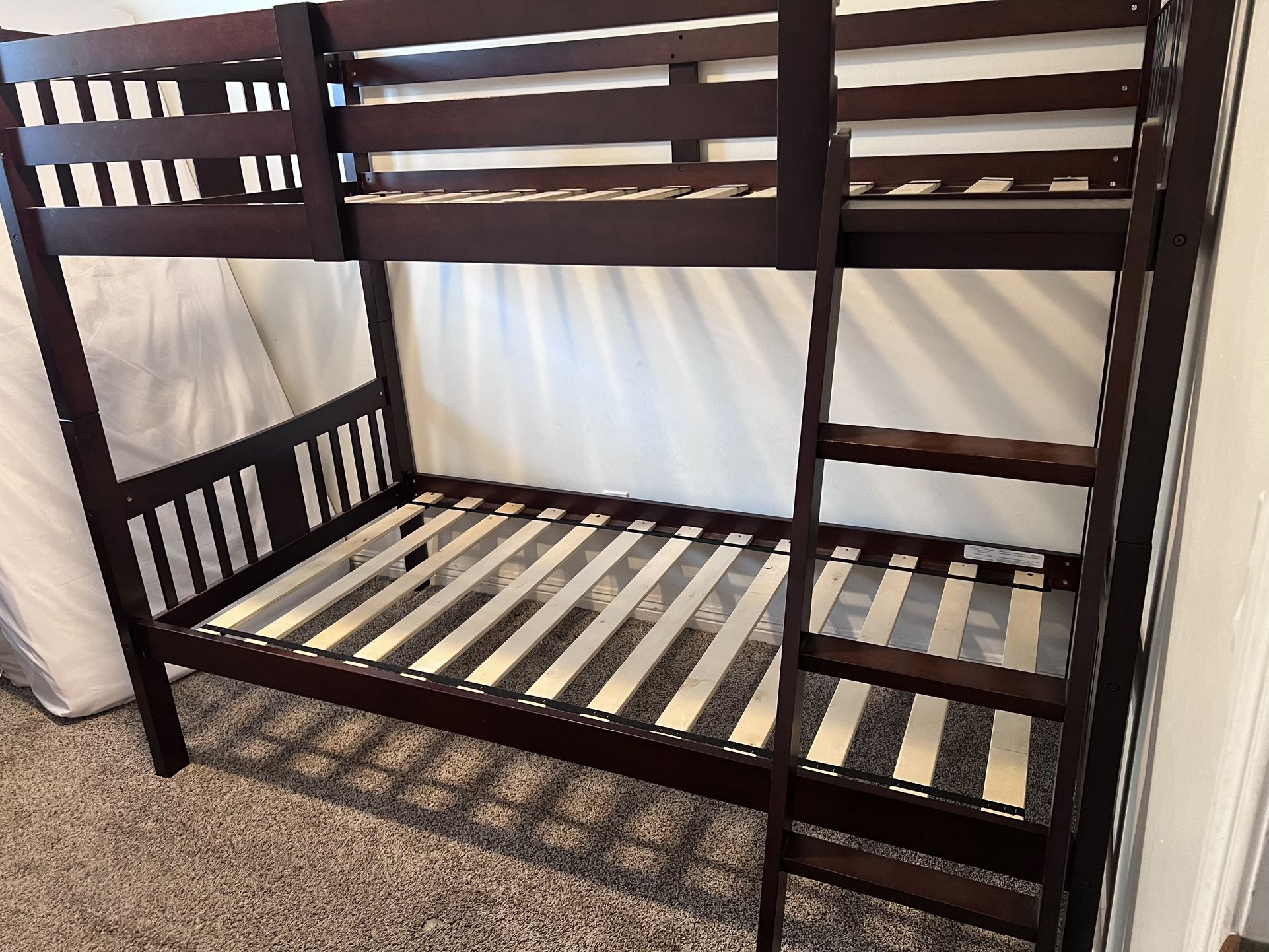 Twin Bunk Beds (Espresso) Converts to 2 Individual Twin Beds
