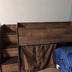 Kids Twin Size Bed With Storage 