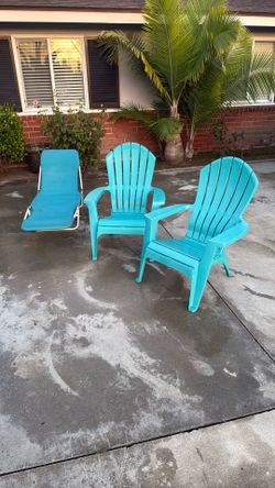 Backyard turquoise succulents chairs hammock free