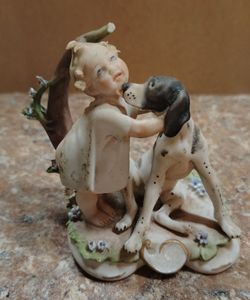 Vintage 1959 Signed G Cappe Capodimonte Italy Porcelain Figurine