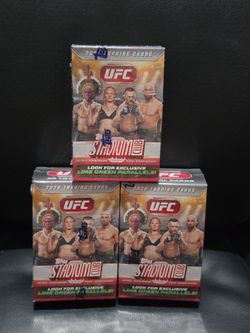 2026 Topps Stadium Club UFC Blaster Box! 3 Box Lot! Lime Green Parallels! NEW!