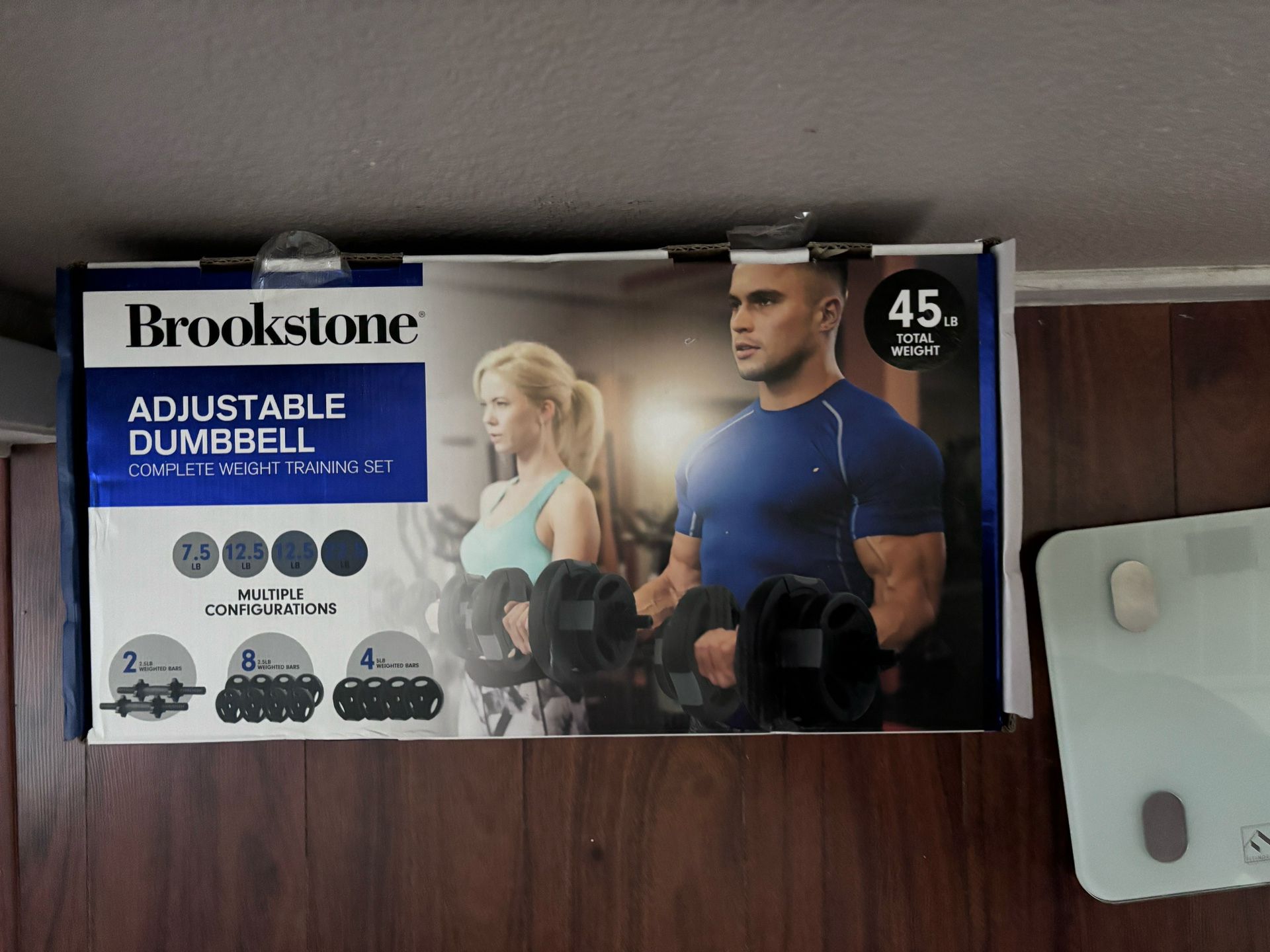 Brookstone adjustable dumbbell 45lb