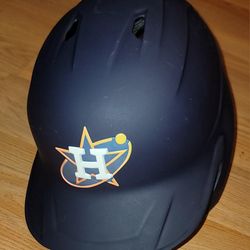 Brand New MLB Baseball Navy Houston Astros Batting Helmet One Ear Flap Pro 100 MPH Right Handed Batter Size 7 1/8