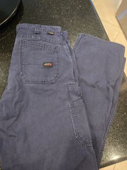 Mens ARIAT FR M5 Straight Leg Blue Pants. 36x34