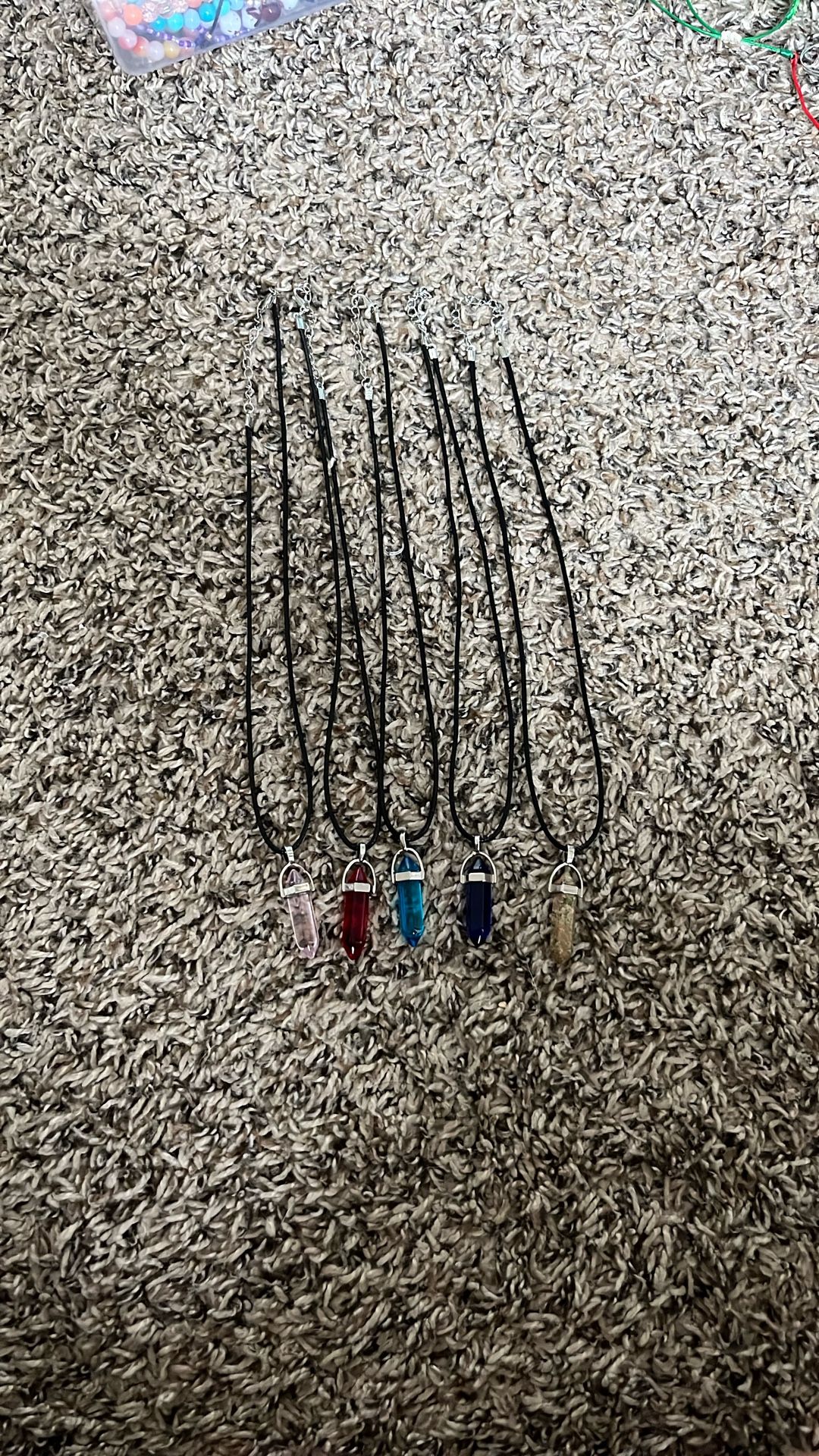 Resin Prism Pendant Necklace