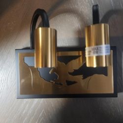 Darkaway Bathroom Wall Lights Fixture 2-Light Wall Lamp for Mirror Bathroom Gold