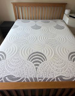 Queen Size Bed Frame and Mattress