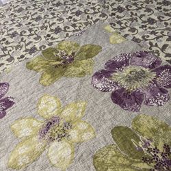 Vintage Full Size Cotton Reversible Coverlet