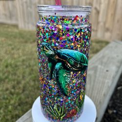 Sea Turtles Snow Globe Tumbler 