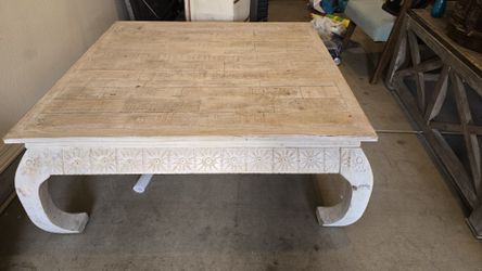 White Vintage Solid Wood Table
