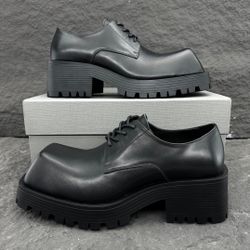 Balenciaga Men’s Leather Shoes With Box 2026 New
