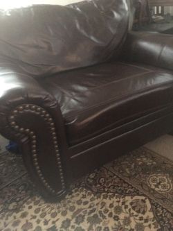 Large leather chair