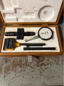 NSK Japan Dial Bore Gauge Inside Micrometer Set Machinist Tool w/ Wood Case