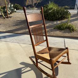 Vintage oak rocking chair 