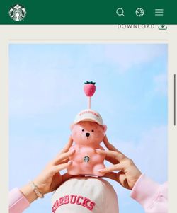 Starbucks pink bear cup