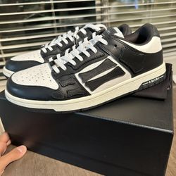 Amiri Skel Low Size 43 Black And White 