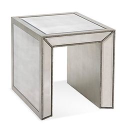 New Omni Mirrored End Table