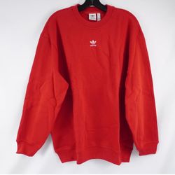 Adidas Mens Sweatshirt In Red - Size Large NWT