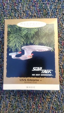 Vintage Star trek Christmas ornaments