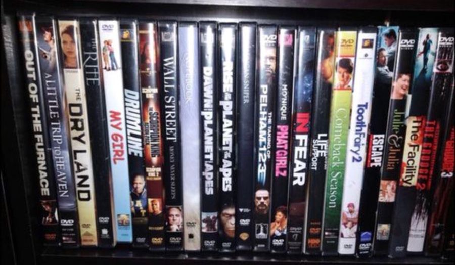 278 DVD movies & 2 BluRays