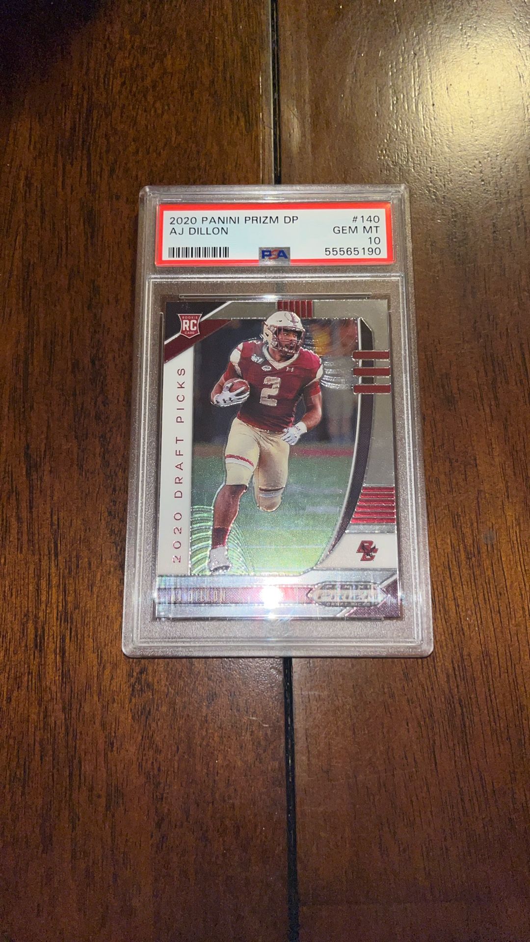 Aj Dillon Panini Prizm Base Rookie PSA 10