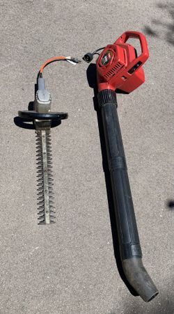 Toro Electric Leaf Blower/Vac and Black & Decker 16” Deluxe Double Edge Shrub and Hedge Trimmer