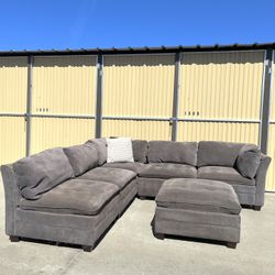6 Piece Modular Couch Gray