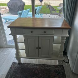 Kitchen Island Table/ Wood Island Cabinet/ Wood Buffet 